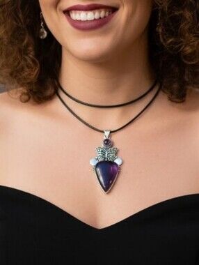 Butterfly Pendant Sterling Silver 925 Necklace